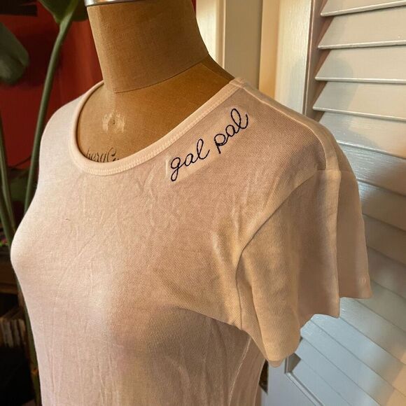 BHLDN | white short sleeve “gal pal” t shirt S - Picture 2 of 7